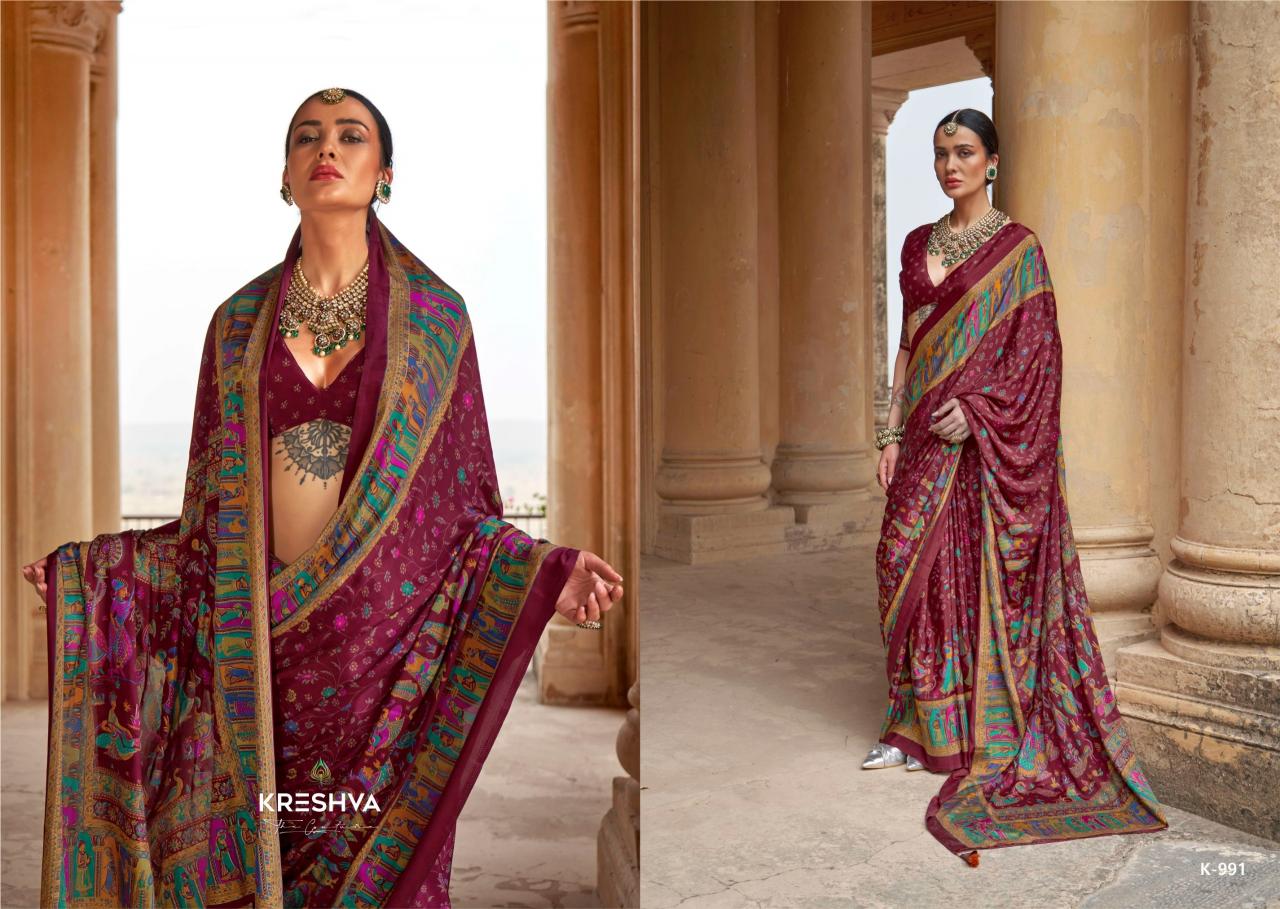 Kreshva Nakshatra catalog cheap and best sarees in surat