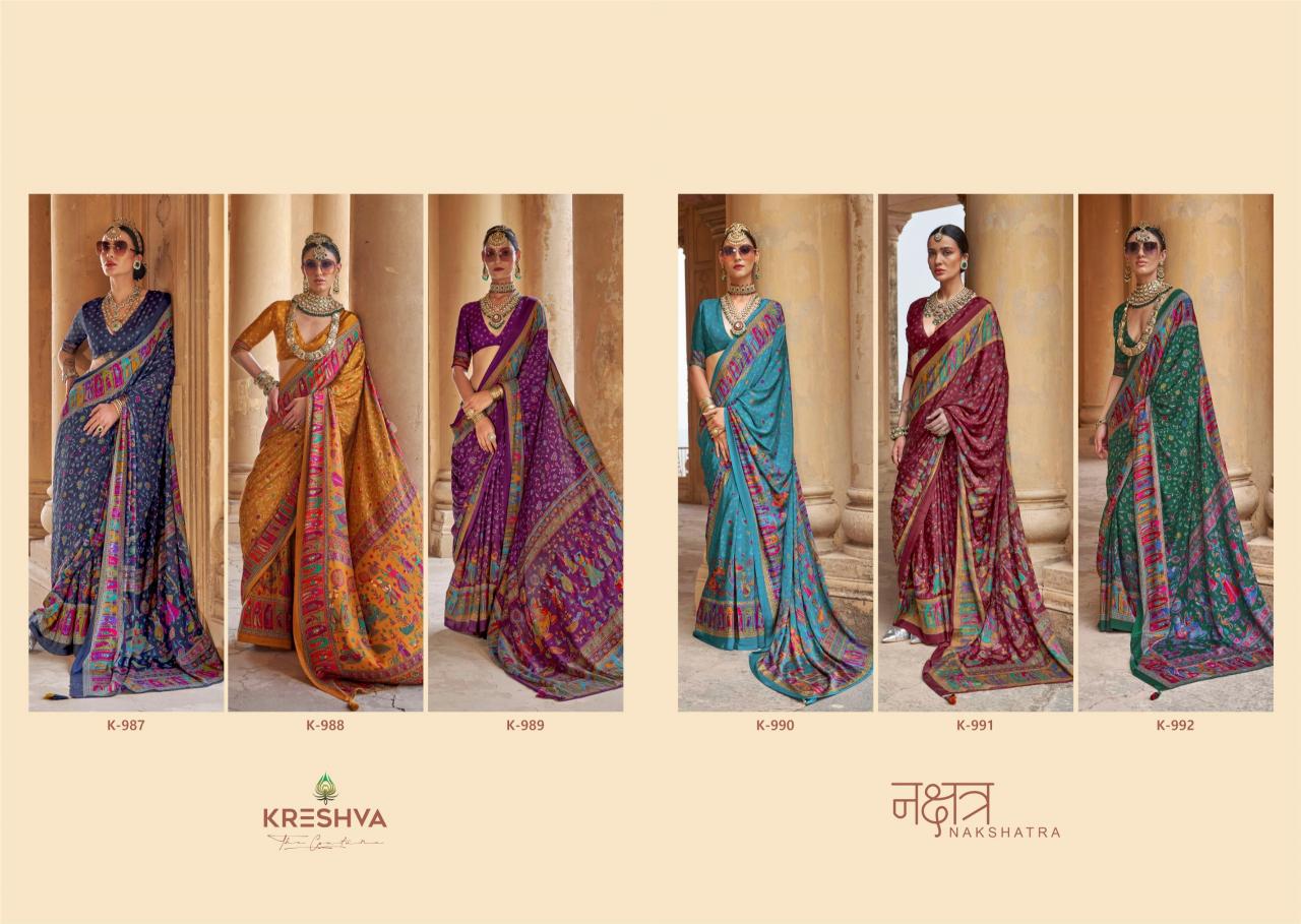 Kreshva Nakshatra catalog cheap and best sarees in surat