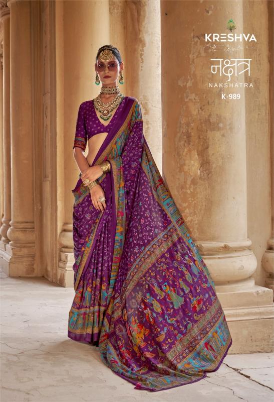 Kreshva Nakshatra catalog cheap and best sarees in surat