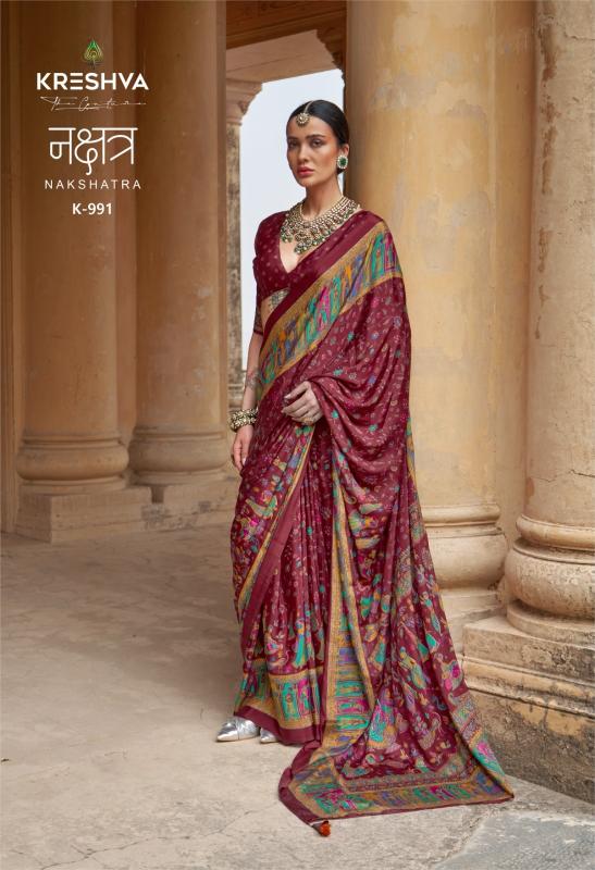 Kreshva Nakshatra catalog cheap and best sarees in surat