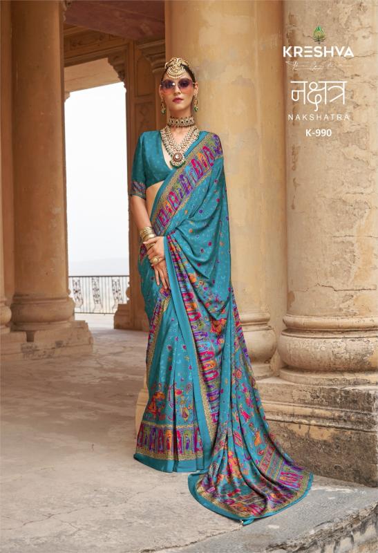 Kreshva Nakshatra catalog cheap and best sarees in surat