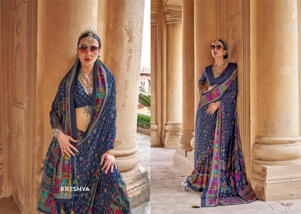 Kreshva Nakshatra catalog cheap and best sarees in surat