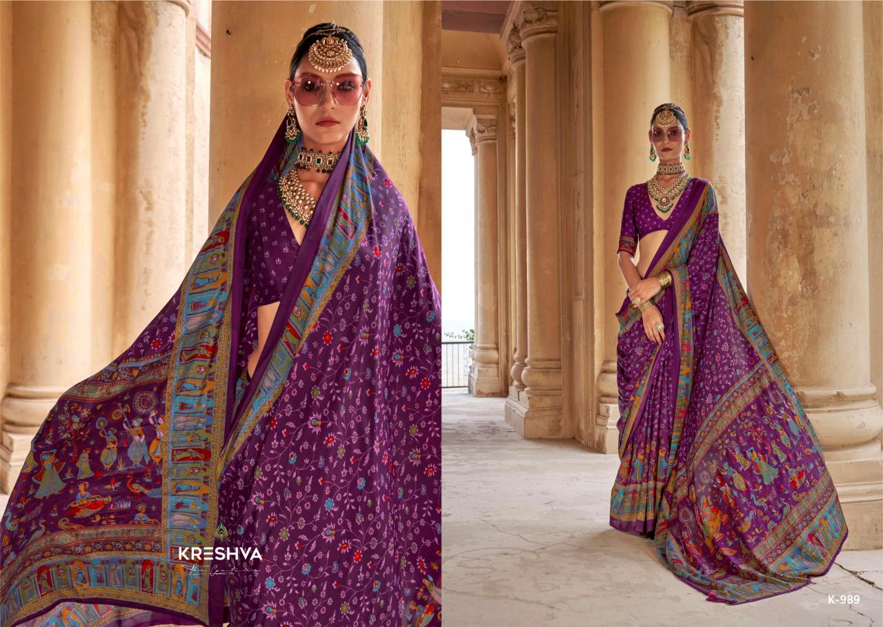 Kreshva Nakshatra catalog cheap and best sarees in surat
