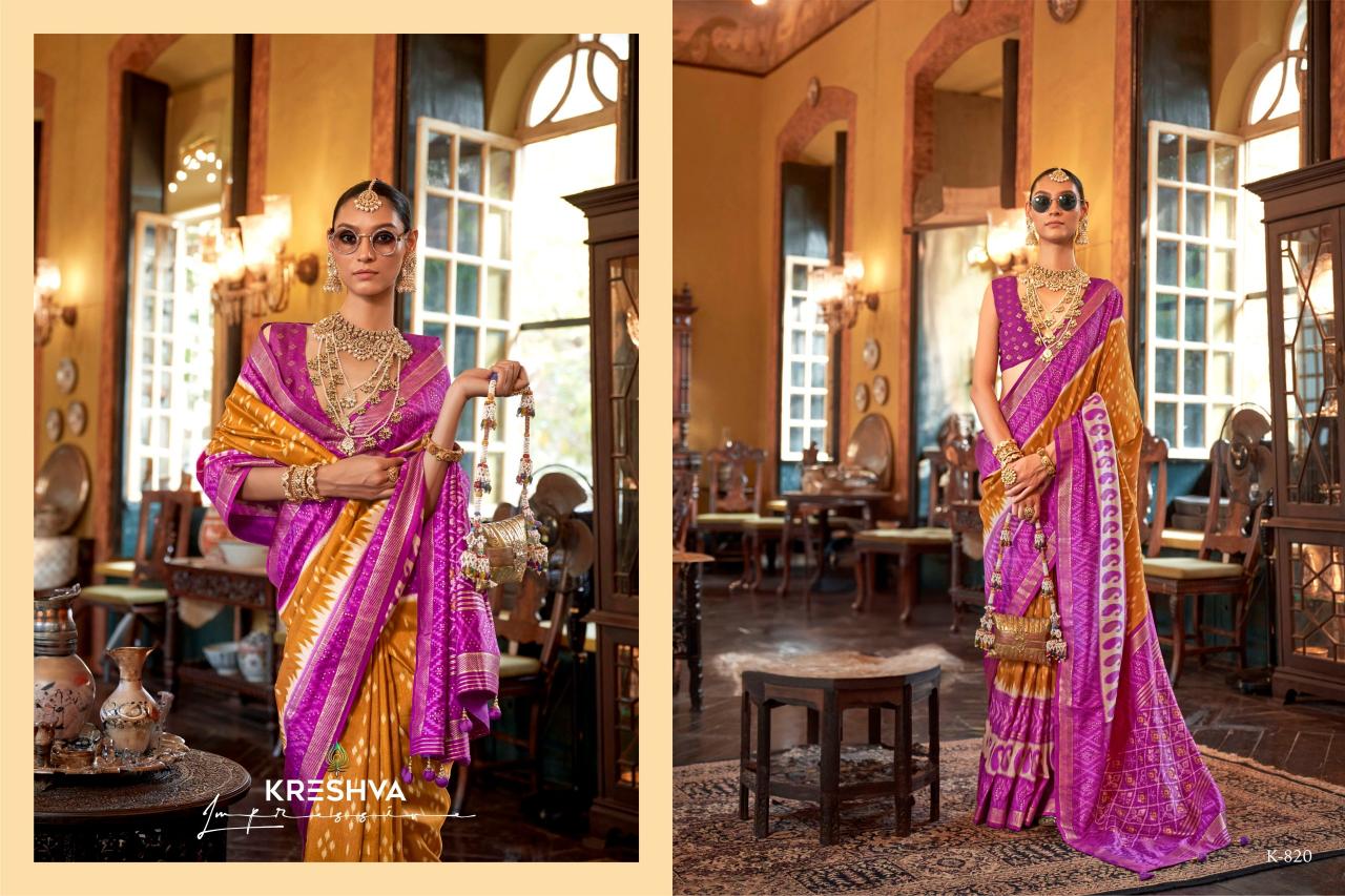 Kreshva Palav Patola catalog surat online saree shopping