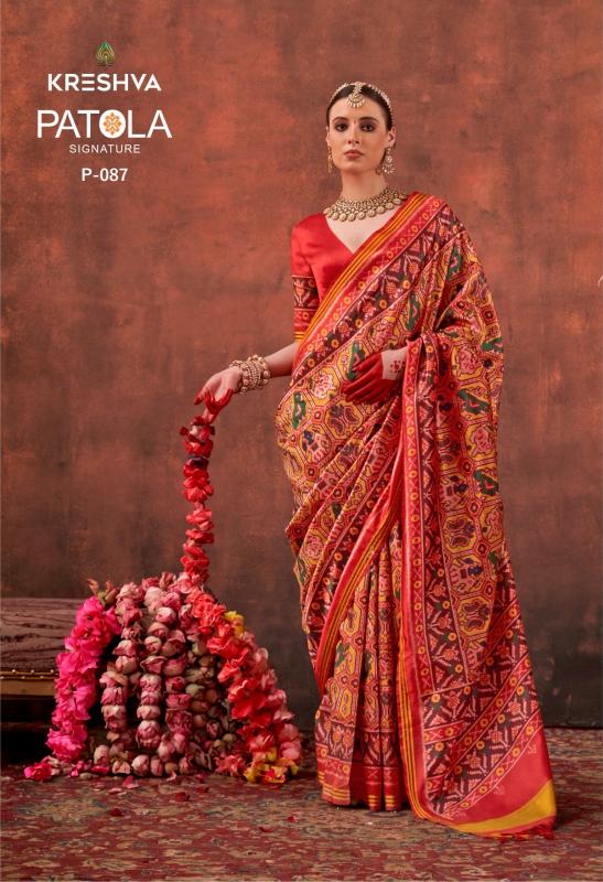 Kreshva Patola Signature catalog surat saree market