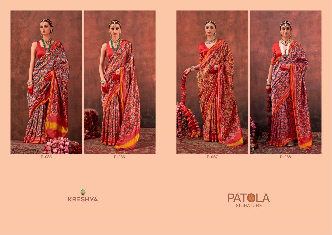 Kreshva Patola Signature catalog surat saree market