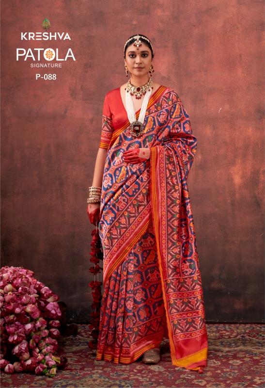 Kreshva Patola Signature catalog surat saree market