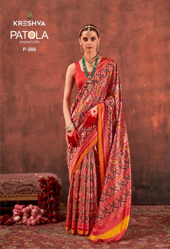 Kreshva Patola Signature catalog surat saree market