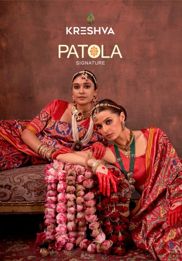 Kreshva Patola Signature catalog surat saree market