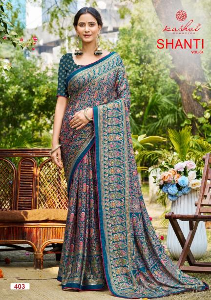 Kreshva Shanti vol 4 catalog saree wholesaler in surat