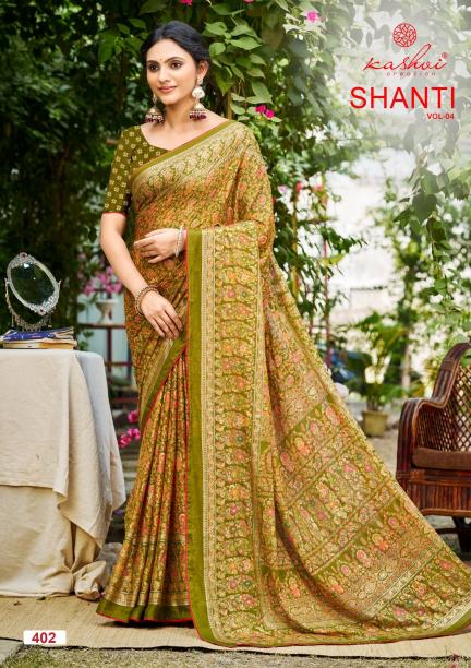 Kreshva Shanti vol 4 catalog saree wholesaler in surat