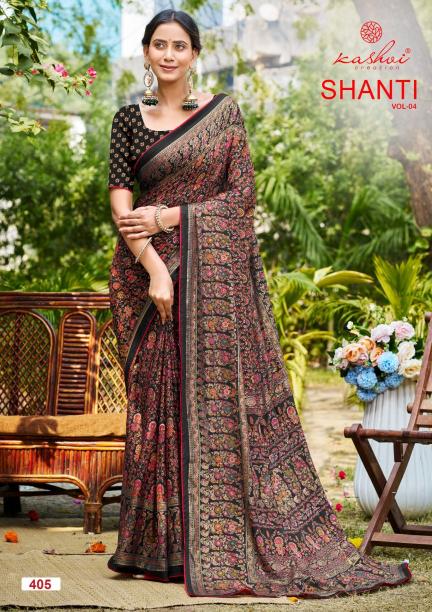 Kreshva Shanti vol 4 catalog saree wholesaler in surat