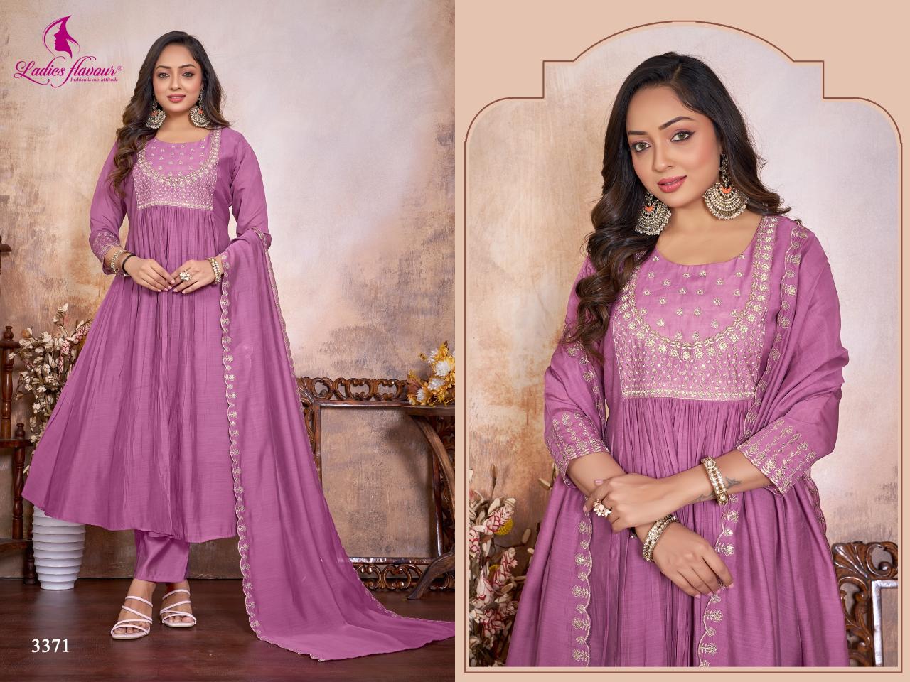 Ladies Flavour 3371 & 3372 catalog boutique kurtis wholesale