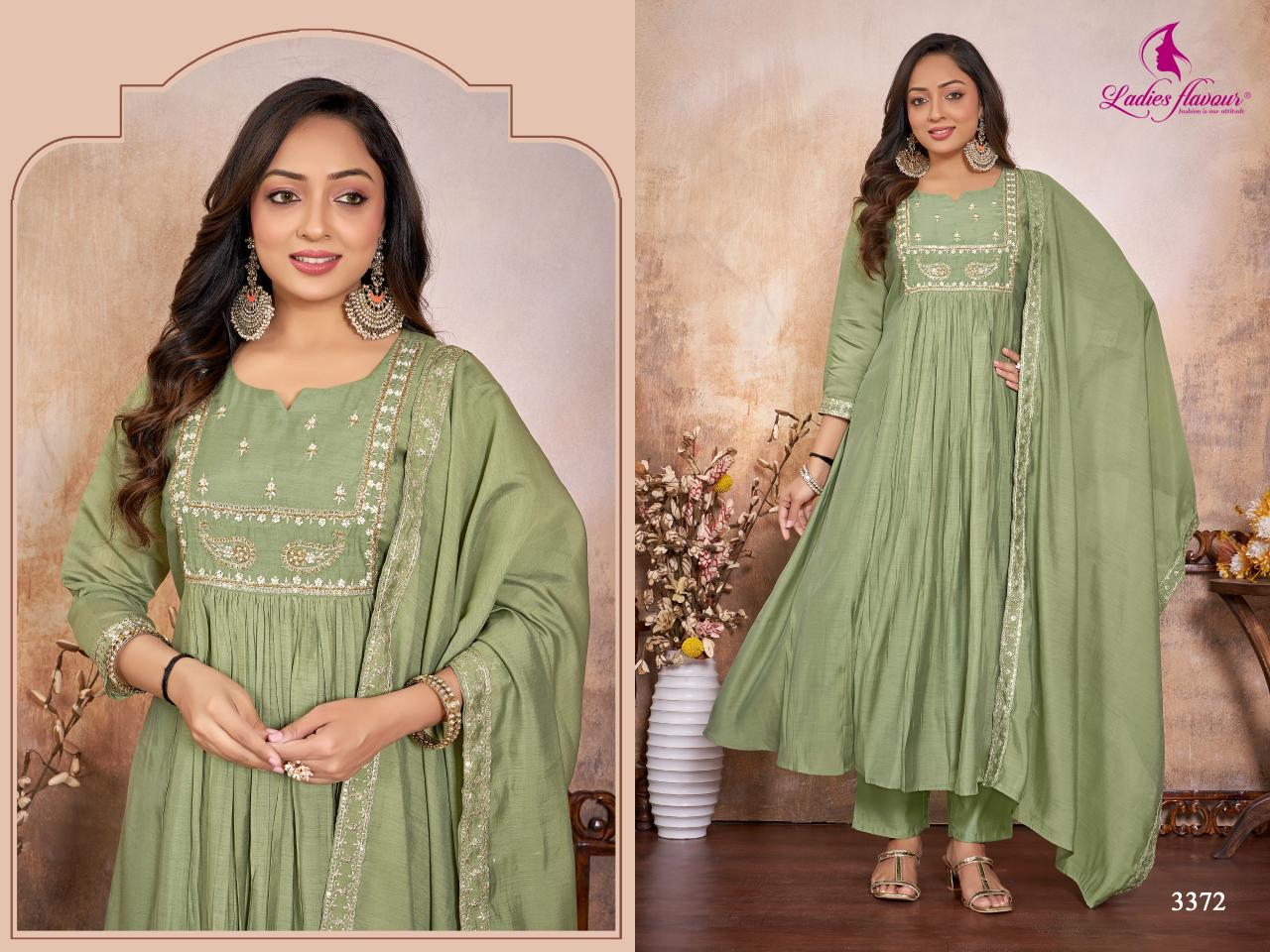 Ladies Flavour 3371 & 3372 catalog boutique kurtis wholesale