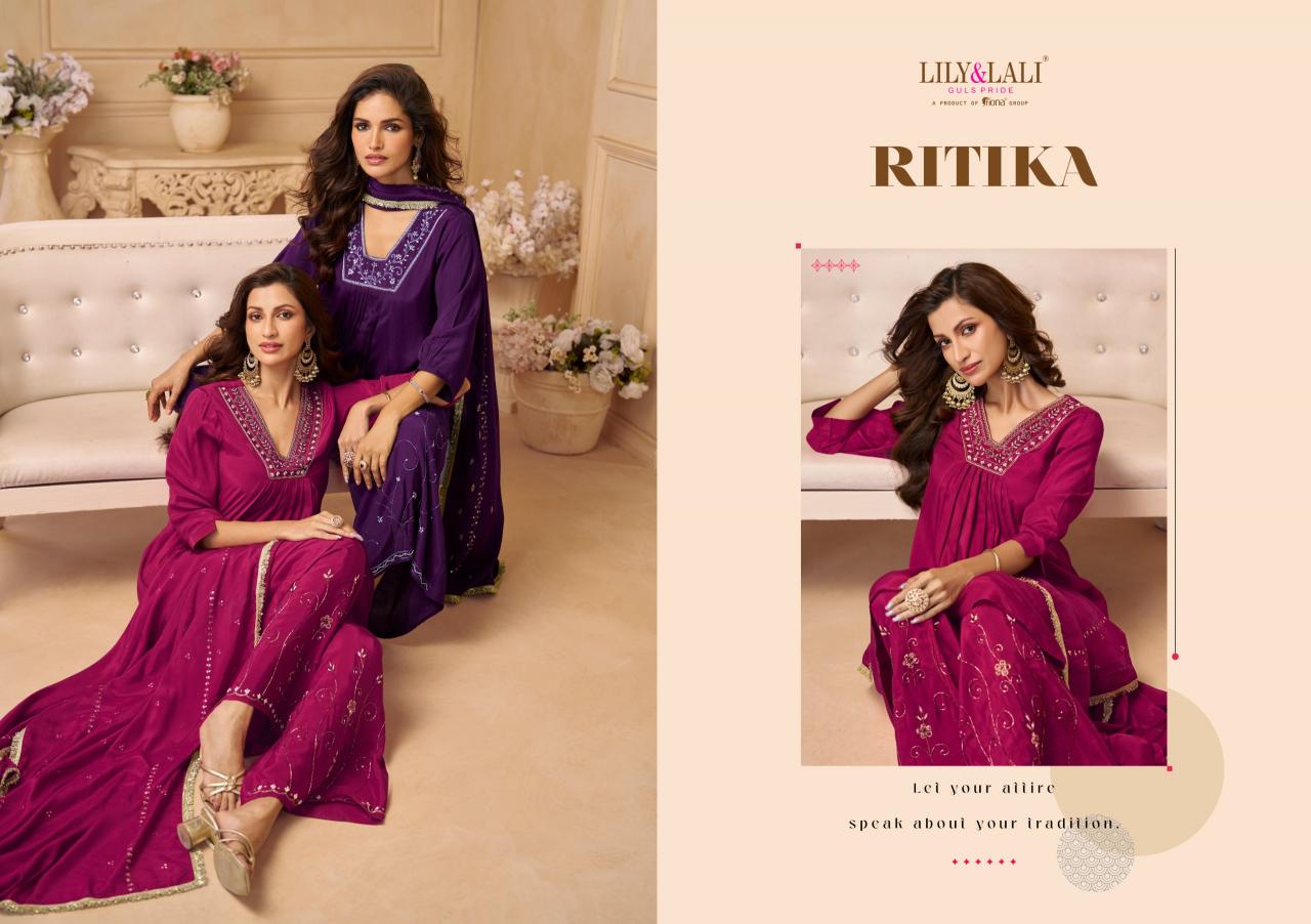 Lily & Lali Ritika catalog wholesale kurti market in india