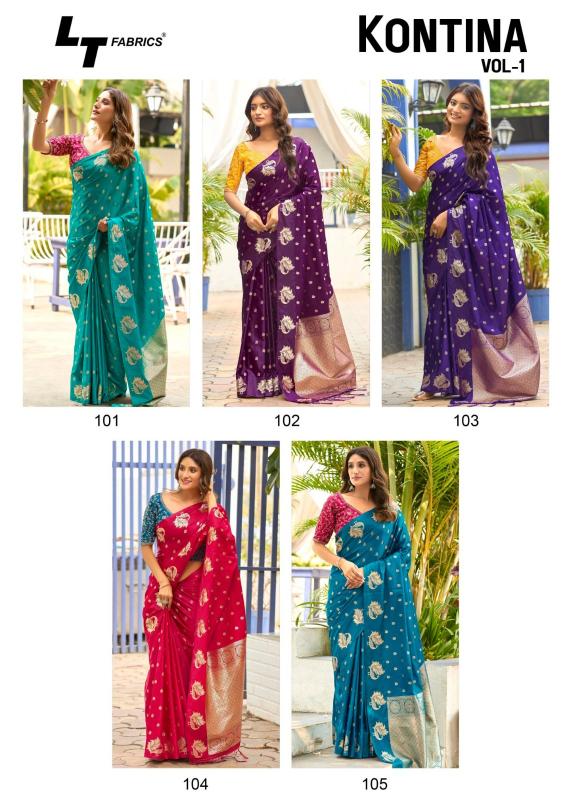 Lt Kontina vol 1 catalog wholesale saree india