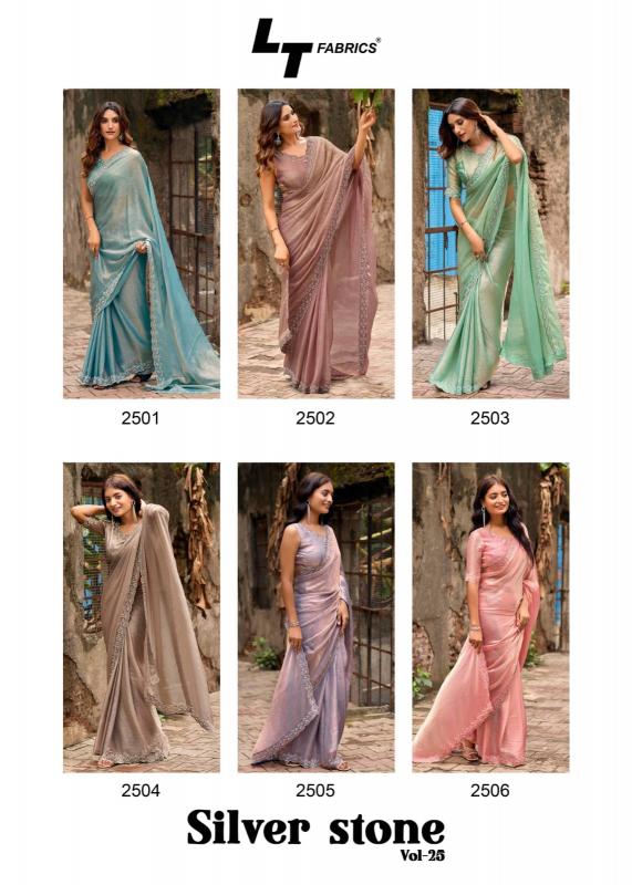 Lt Silver Stone Vol 25 catalog bollywood replica sarees surat