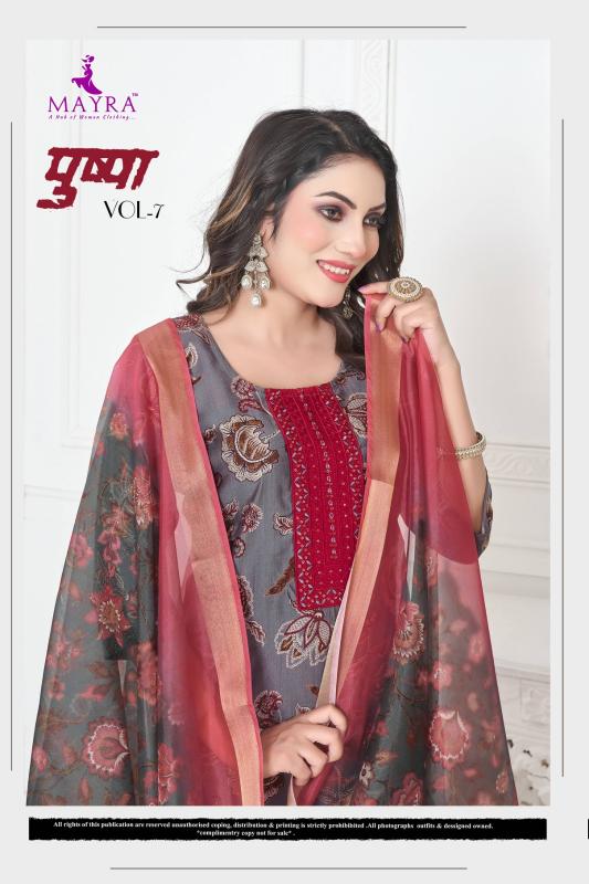 Mayra Pushpa vol 7 catalog wholesale dealers of kurtis in chennai