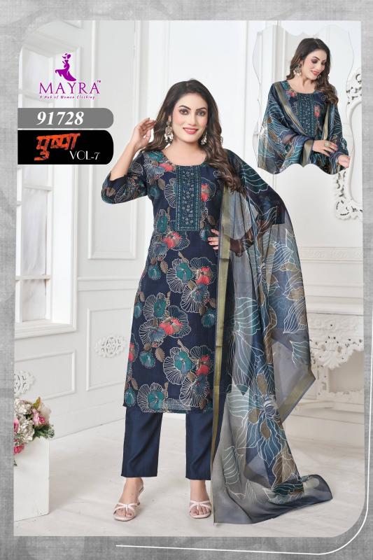 Mayra Pushpa vol 7 catalog wholesale dealers of kurtis in chennai
