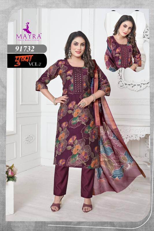 Mayra Pushpa vol 7 catalog wholesale dealers of kurtis in chennai