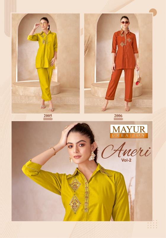 Mayur Aneri Vol-2 catalog cheap co ord sets
