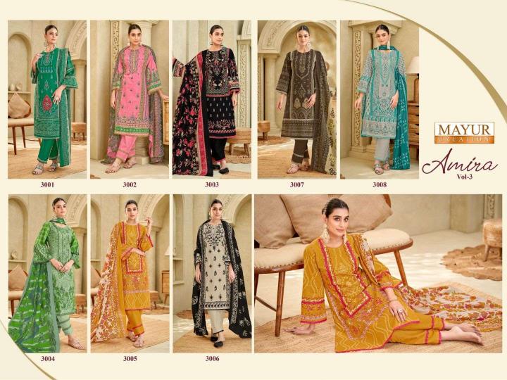 Mayur Creation Amira Vol- 3 – Readymade Karachi Kurti Pant With Dupatta