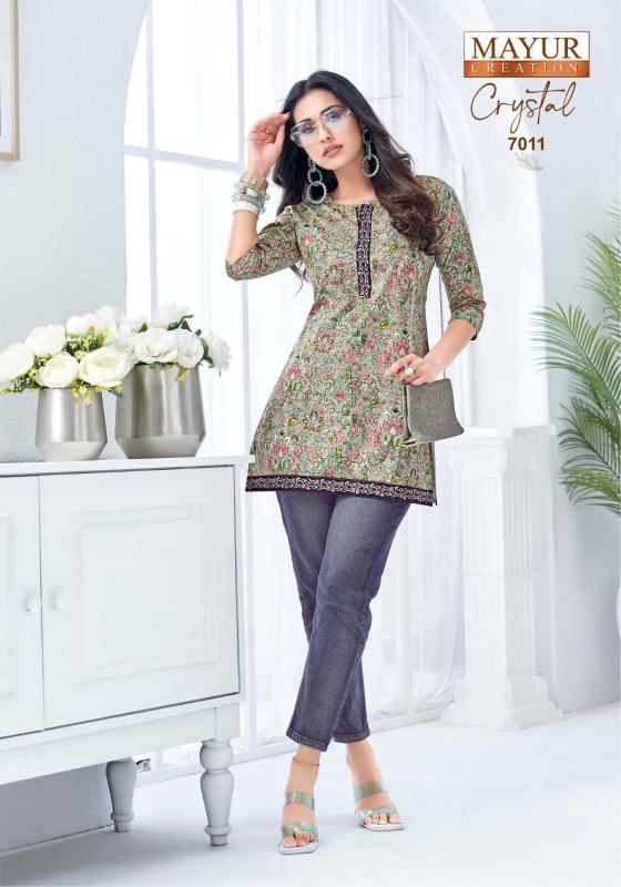 Mayur crystal vol 7 catalog biba kurti wholesale