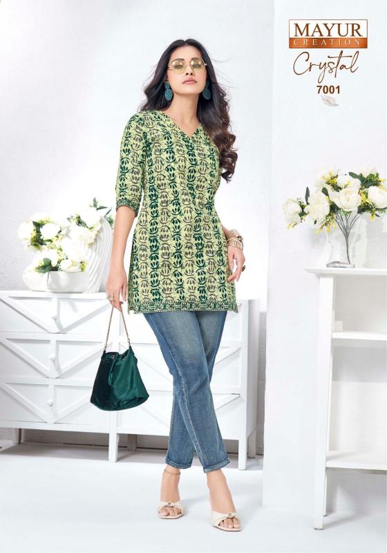 Mayur crystal vol 7 catalog biba kurti wholesale