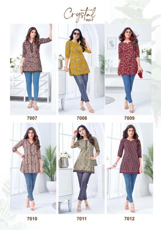Mayur crystal vol 7 catalog biba kurti wholesale