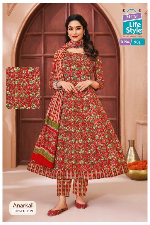 MCM Anarkali Vol-9 – Anarkali Style Kurti Pant With Dupatta - Wholesale Catalog