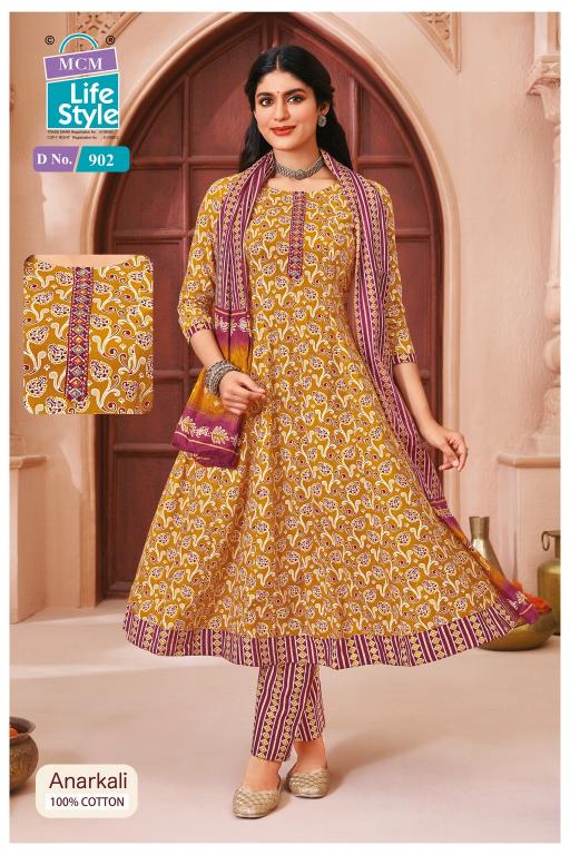 MCM Anarkali Vol-9 – Anarkali Style Kurti Pant With Dupatta - Wholesale Catalog
