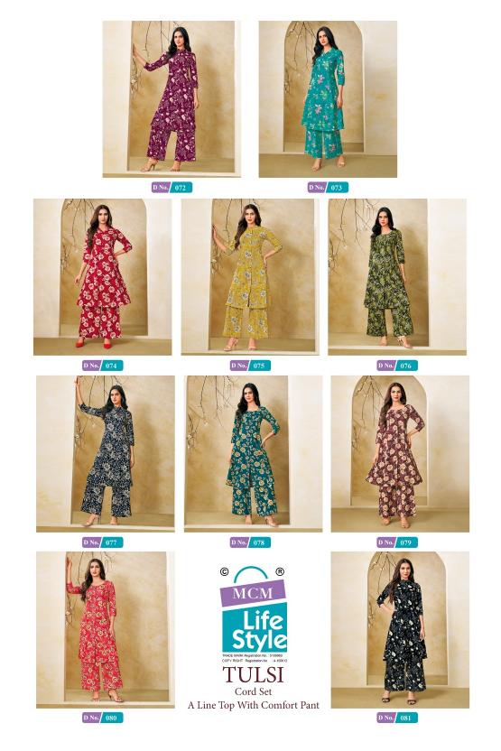 MCM Tulsi Vol-1 – A-Line Cord Set - Wholesale Catalog