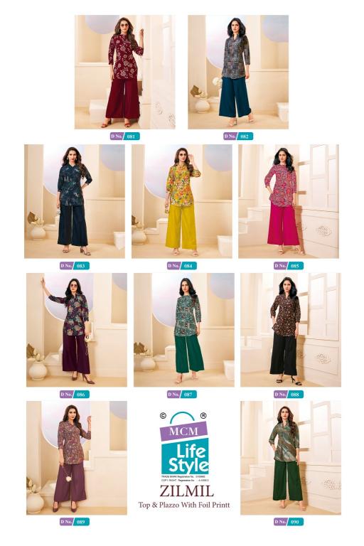 MCM Zilmil Vol-1 – Top With Plazo - Wholesale Catalog