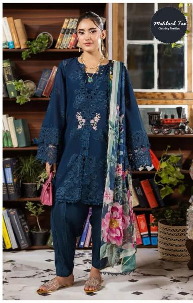 Mehboob Tex 1808 And 1809 catalog Cotton Dupatta original pakistani suits wholesale