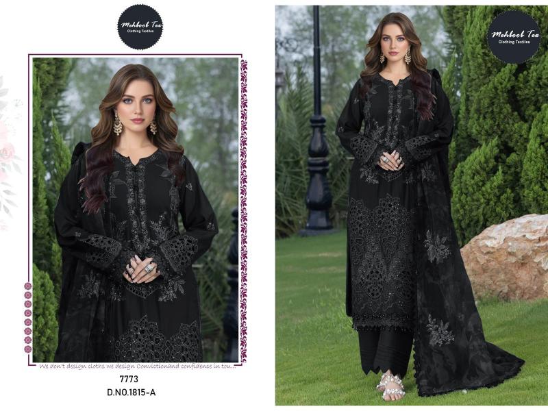 Mehboob Tex 1815 A And B catalog pakistani ladies suits wholesale in delhi