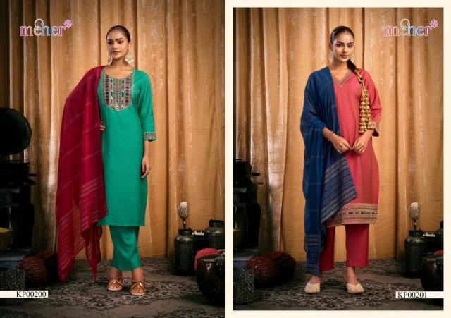 Meher presented Rangrez 3 piecs marriage collection 