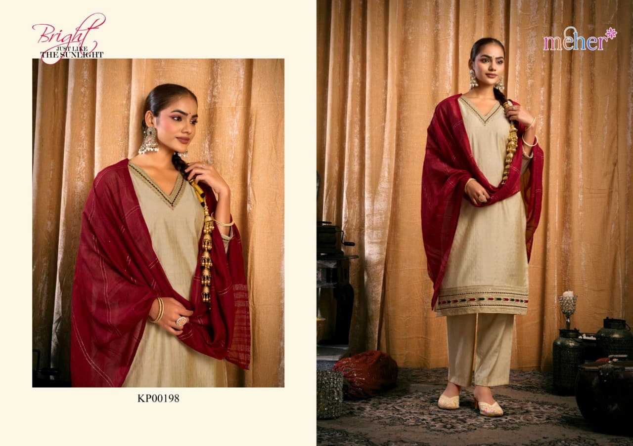 Meher presented Rangrez 3 piecs marriage collection 