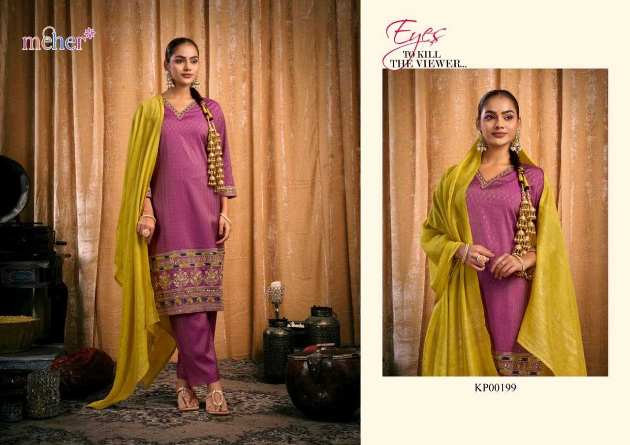 Meher presented Rangrez 3 piecs marriage collection 