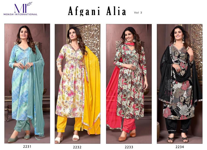 Moksh International Afgani Alia Vol 3 Nx catalog wholesale kurti online shopping