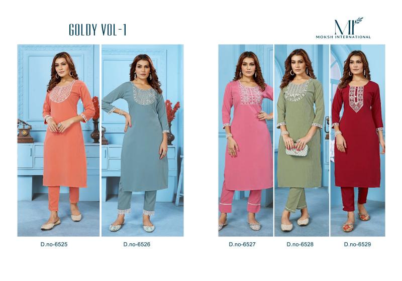 Moksh International Goldy Vol 1 catalog kurti wholesalers near me