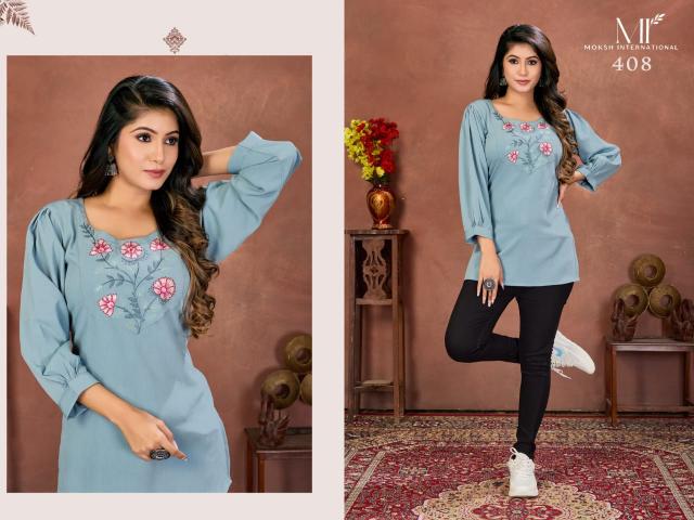 Moksh International Niki Vol 2 catalog kurtis tops wholesale manufacturer