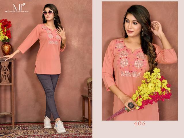 Moksh International Niki Vol 2 catalog kurtis tops wholesale manufacturer