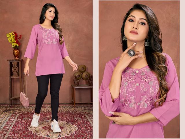 Moksh International Niki Vol 2 catalog kurtis tops wholesale manufacturer