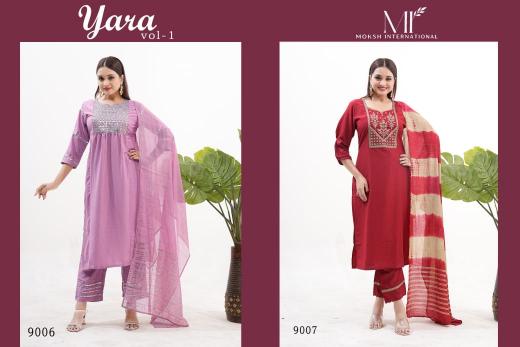 Moksh International Yara Vol 1 catalog libas kurtis wholesale price
