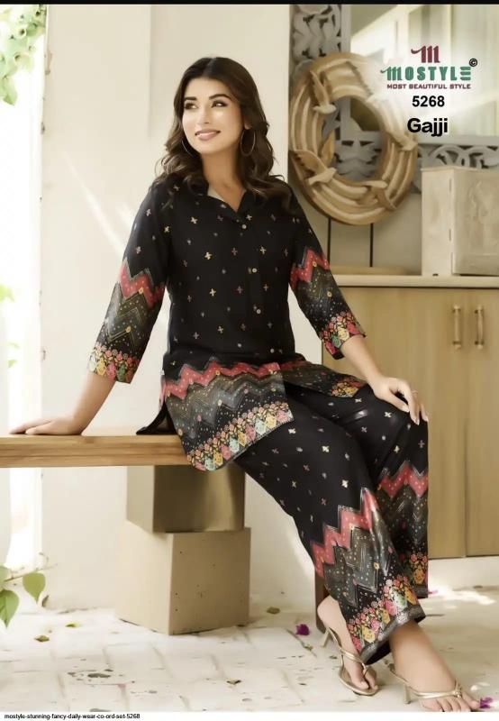 Mostyle 5268 catalog wholesale co ord sets manufacturers in india