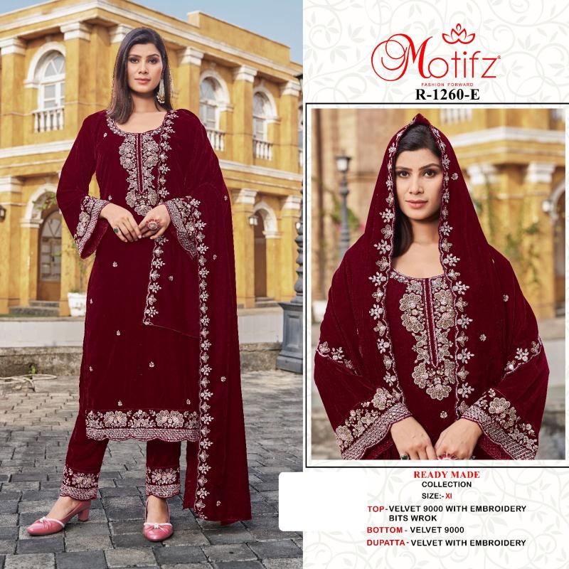 Motifz 1260 catalog wholesale pakistani suits materials