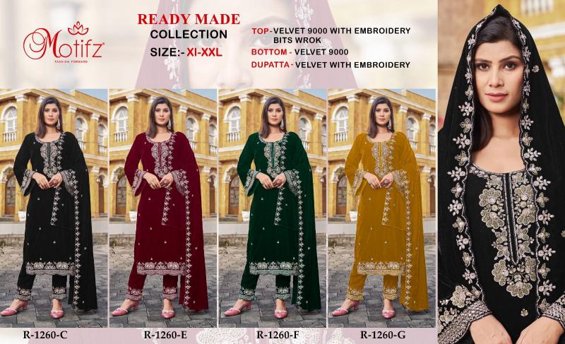 Motifz 1260 catalog wholesale pakistani suits materials