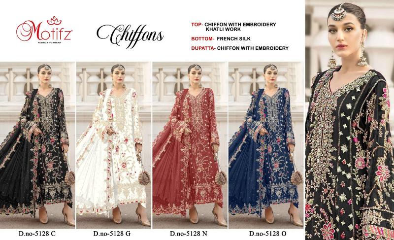 Motifz 5128 Nx catalog pakistani replica suits wholesale surat