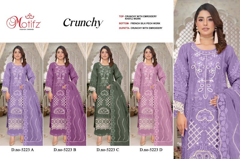 Motifz 5223 catalog wholesaler of pakistani suits in delhi