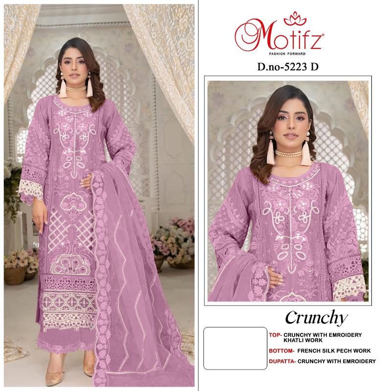 Motifz 5223 catalog wholesaler of pakistani suits in delhi